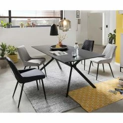 180x90 Essenstisch Mit 4 Stühlen - Leggera (fünfteilig)