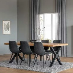 6 Personen Essgruppe Im Industry Stil - Bernardo (siebenteilig)