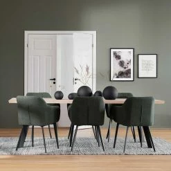 6 Personen Essgruppe In Modernem Design - Pulva (siebenteilig)