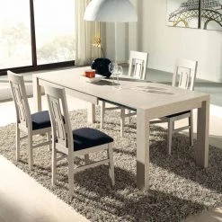 Ausziehtisch Rateina Und Vier Stühle Im Set (fünfteilig)