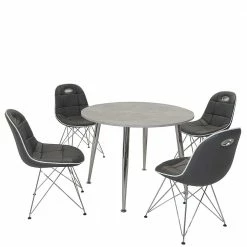 Design Essgruppe In Rund - Flumicina (fünfteilig)