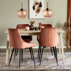 Elegante Esstisch Gruppe Für 4 Personen - Pessoa (fünfteilig)