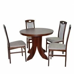 Essecke Essgruppe Mit Rundem Tisch - Alliya (fünfteilig)