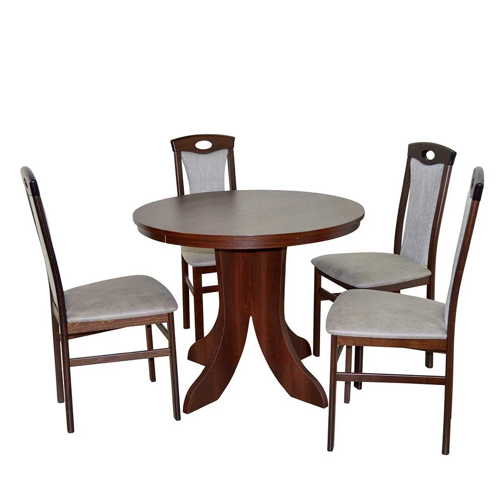 Essecke Essgruppe Mit Rundem Tisch - Alliya (fünfteilig)