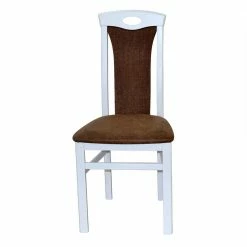 Essgruppe Aus Buchenholz Weiß - Linall -Frastiva Shop essgruppe aus buchenholz weiss mit strukturstoff kunstleder braun linall 04