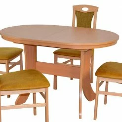 Essgruppe In Buche & Ocker - Mirico (fünfteilig) 8 Essgruppe In Buche & Ocker - Mirico (fünfteilig) -Frastiva Shop essgruppe in buche ocker im klassischen design mirico 02
