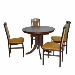 Essgruppe In Nussbaum & Ocker - Raki (fünfteilig)