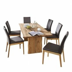 Essgruppe Sympatia Aus Wildeiche Massivholz (siebenteilig)