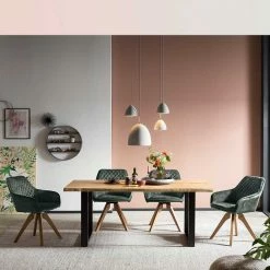 Esstisch & Drehbare Armlehnenstühle - Maurizio (fünfteilig)