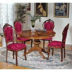 Esstisch Gruppe Im Barock Stil - Vennezo (fünfteilig)