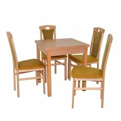 Esstisch Gruppe In Buche - Kerneta (fünfteilig)