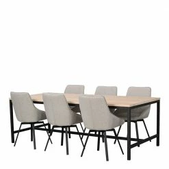 Esstisch Kombination Für Sechs Personen - Myras (siebenteilig)