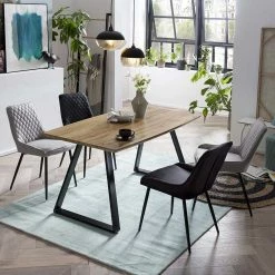 Esstischgruppe Inklusive Vier Stühlen - Redonde (fünfteilig)