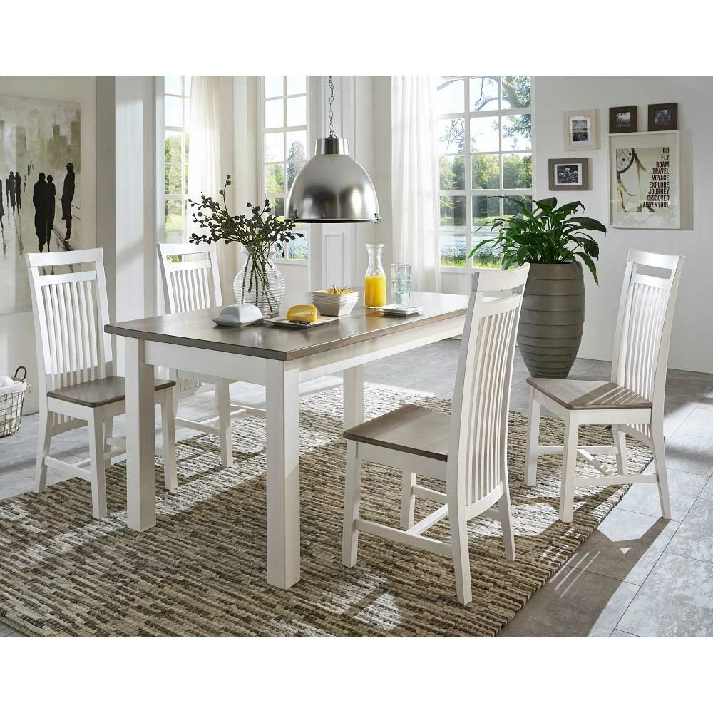 Esstischgruppe Ovidos Im Landhausstil (fünfteilig)