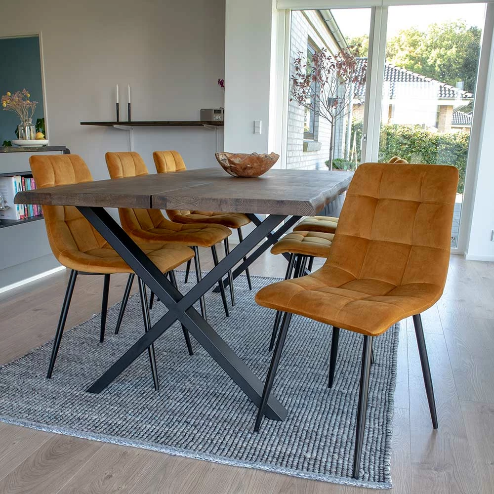 Esszimmer Möbel Set Mit Tisch - Anjal (siebenteilig) – Bild 2