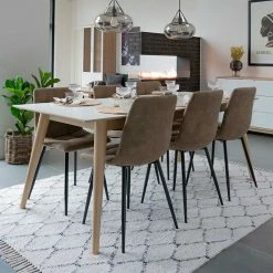 Esszimmer Sitzgruppe Im Skandinavischen Stil - Ilerta (siebenteilig)