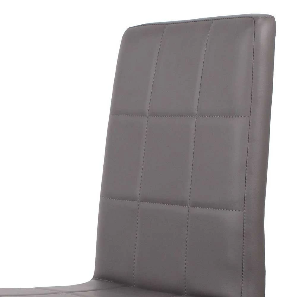 Esszimmer Sitzgruppe In Grau & Weiß Sisela Mit Kunstleder Stühlen (fünfteilig) – Bild 3