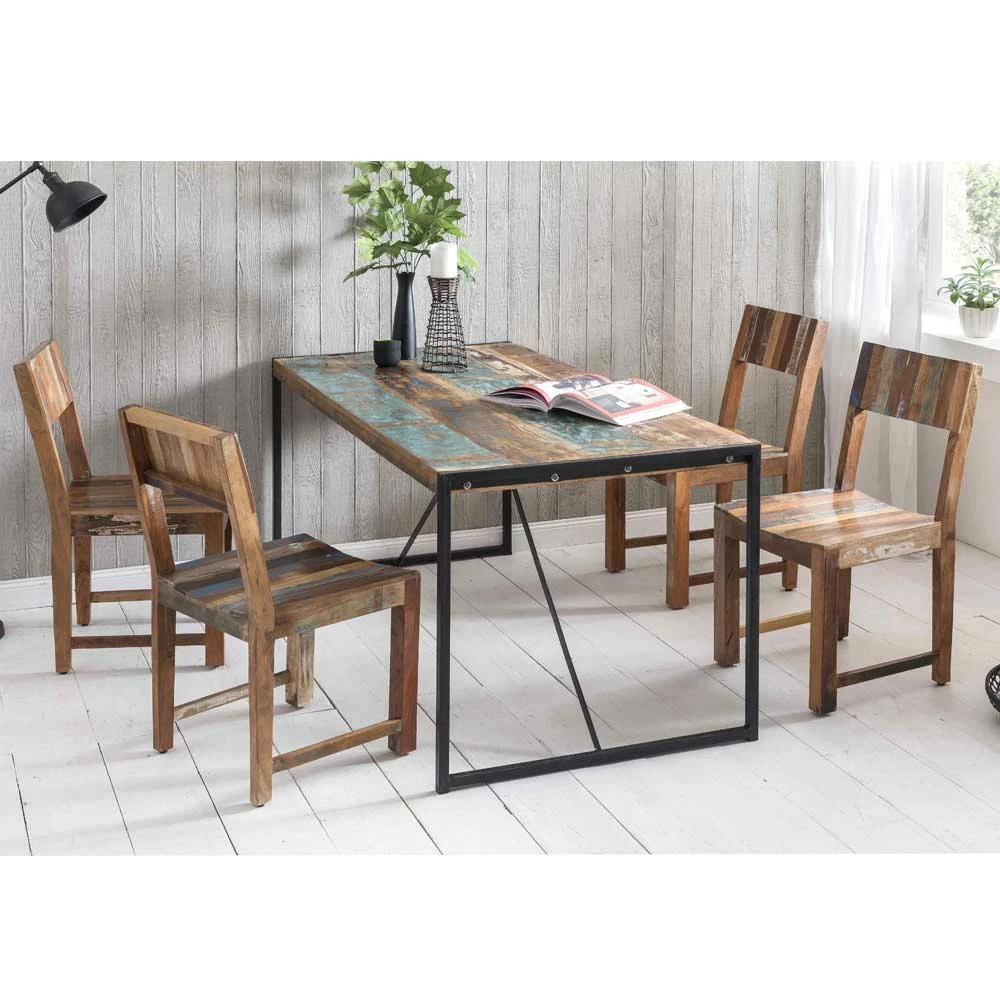 Esszimmer Tischgruppe Im Shabby Chic Ensley Für 4 Personen (fünfteilig)