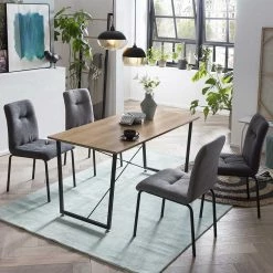 Esszimmergruppe Im Industry Und Loft Stil - Babette (fünfteilig)