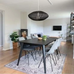 Esszimmertisch & Schalenstühle - Vigadru (siebenteilig)