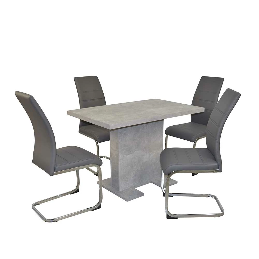 Graue Essgruppe Modern - Rileys (fünfteilig)