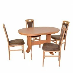 Küche Essgruppe In Buche - Baselta (fünfteilig)