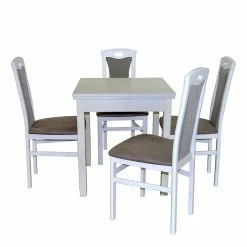 Küchen Essgruppe In Weiß - Erobica (fünfteilig)