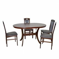 Ovale Essgruppe In Nussbaum - Barrena (fünfteilig)