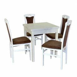 Quadratische Essgruppe Mit Ausziehtisch - Mosca (fünfteilig)