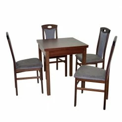 Quadratischer Esstisch Mit Stühlen - Jilamenda (fünfteilig)