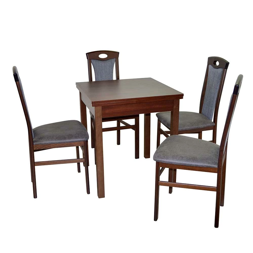 Quadratischer Esstisch Mit Stühlen - Jilamenda (fünfteilig)