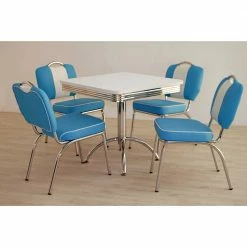 Retro Bistrogruppe Livonia In Blau (fünfteilig)