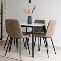 Runde Essgruppe Im Scandi Chic - Lucky (fünfteilig)