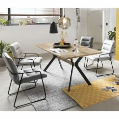 Scandi Chic Essgruppe Mit Polsterstühlen - Coestra (fünfteilig)