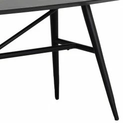 Schwarzer Esstisch & Samtstühle - Lacadossa (siebenteilig) -Frastiva Shop schwarzer esstisch samtstuehle in modernem design lacadossa 06