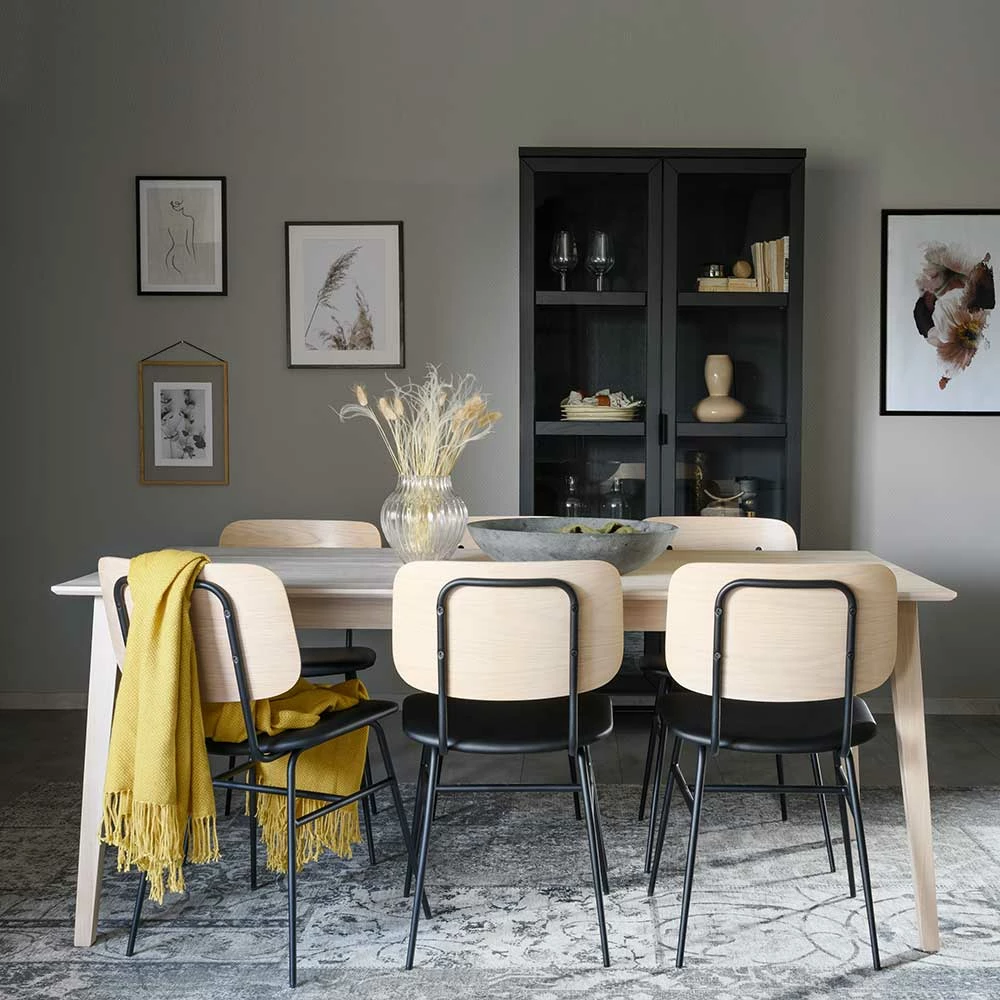 Skandi Esszimmergruppe Möbelset - Pessoa (siebenteilig) – Bild 2