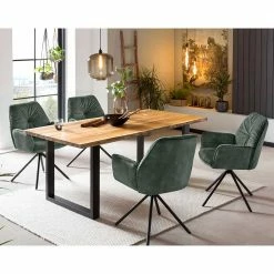 Tisch & Drehstühle Mit Armlehnen - Varina (fünfteilig)