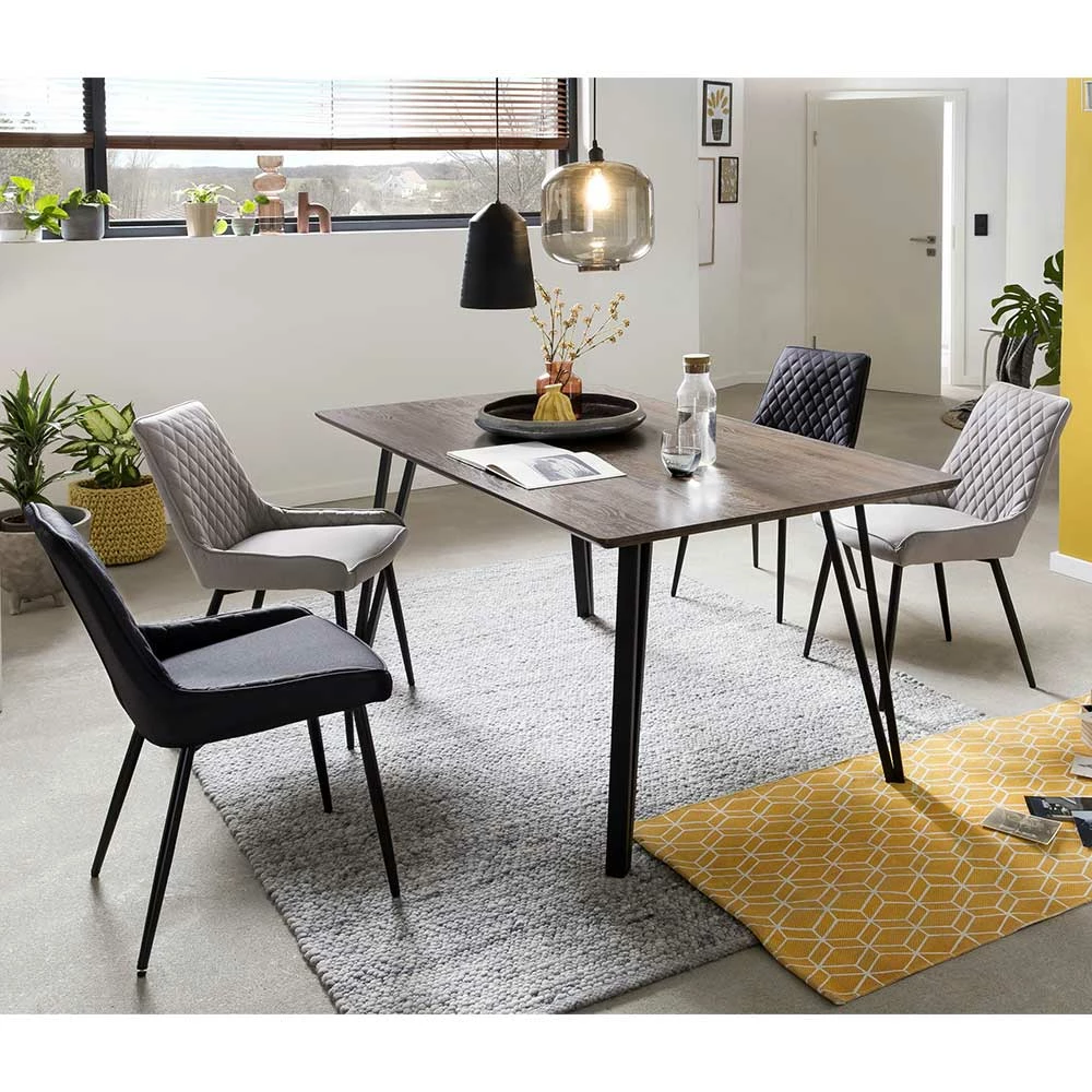 Tisch Mit Hairpin Legs & Stühle - Loppia (fünfteilig) 1 Tisch Mit Hairpin Legs & Stühle - Loppia (fünfteilig)