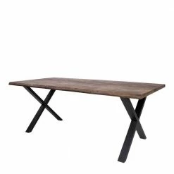 Tisch Mit X-Füßen & Stühle - Morescan (fünfteilig) 8 Tisch Mit X-Füßen & Stühle - Morescan (fünfteilig) -Frastiva Shop tisch mit x fuessen stuehle im industry und loft stil morescan 03