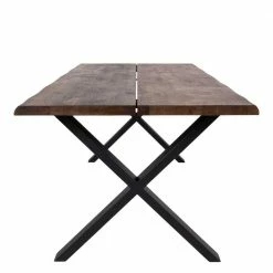 Tisch Mit X-Füßen & Stühle - Morescan (fünfteilig) 9 Tisch Mit X-Füßen & Stühle - Morescan (fünfteilig) -Frastiva Shop tisch mit x fuessen stuehle im industry und loft stil morescan 04