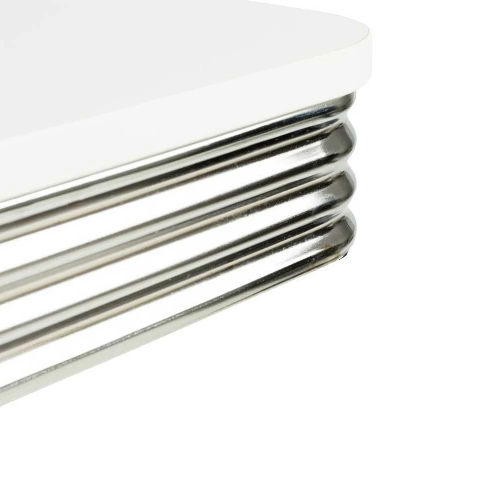 US Diner Möbel Set Tischgruppe Barataria In Schwarz Weiß (fünfteilig) – Bild 3