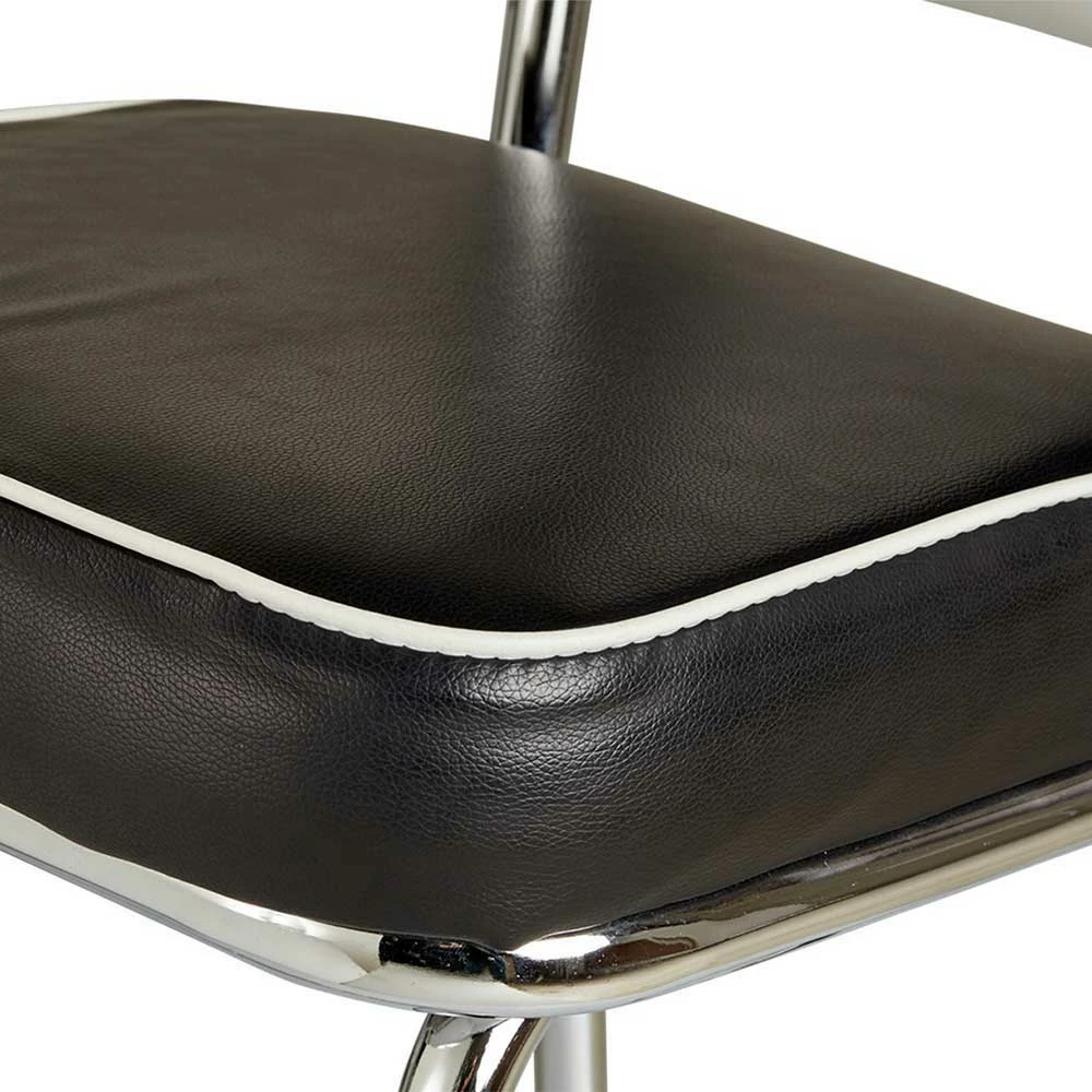 US Diner Möbel Set Tischgruppe Barataria In Schwarz Weiß (fünfteilig) – Bild 6