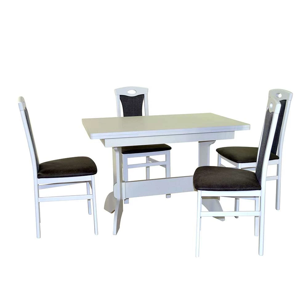 Weiße Essgruppe Für Die Küche - Capo (fünfteilig) 1 Weiße Essgruppe Für Die Küche - Capo (fünfteilig)